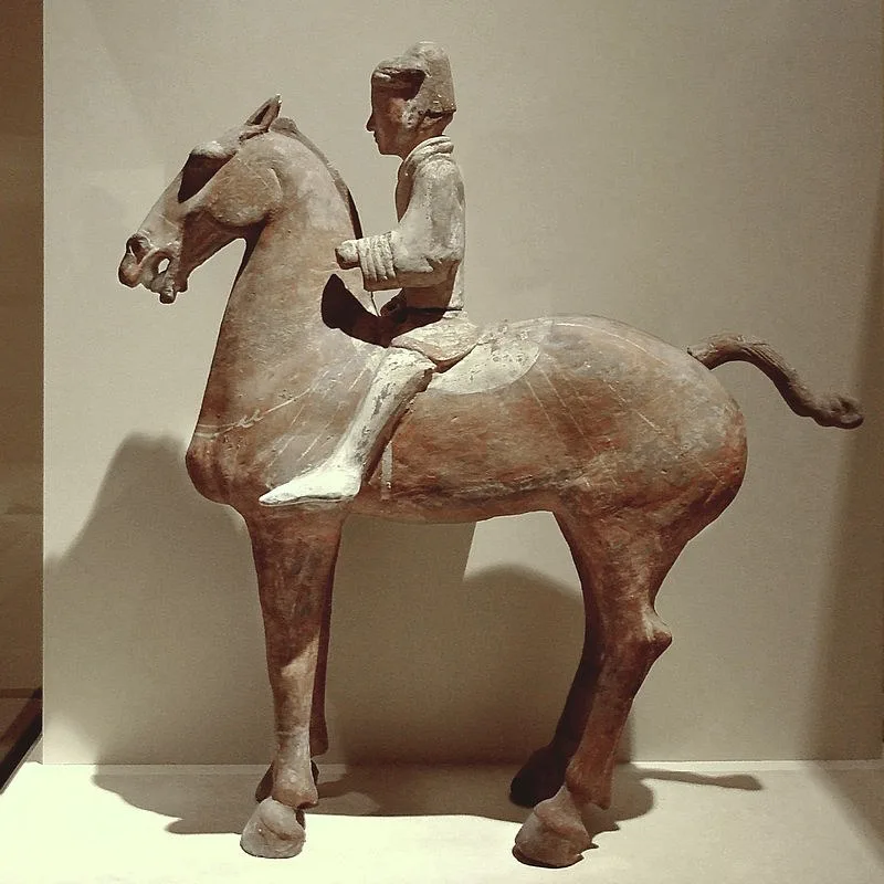 CMOC_Treasures_of_Ancient_China_exhibit_-_painted_figure_of_a_cavalryman.jpg