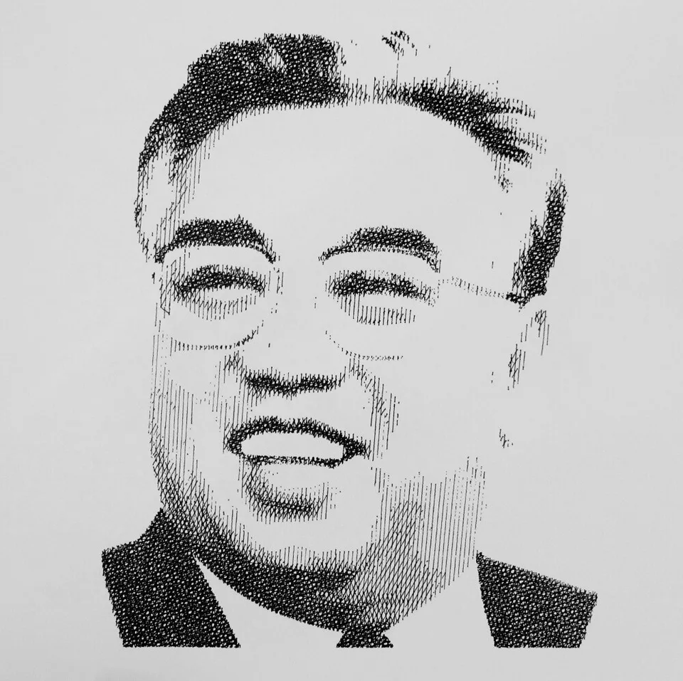 Kim Il-sung | Drawing, pencil on paper, 420 mm x 297 mm more… | Flickr