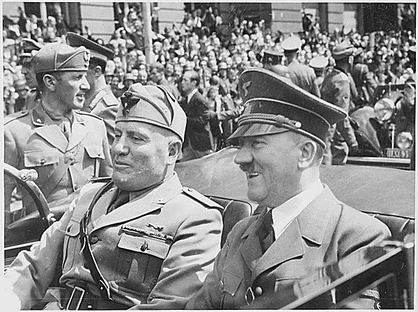 Public Domain: Adolf Hitler and Benito Mussolini, June ...